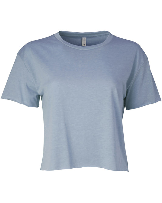 Cropped Tee - Dusty Blue