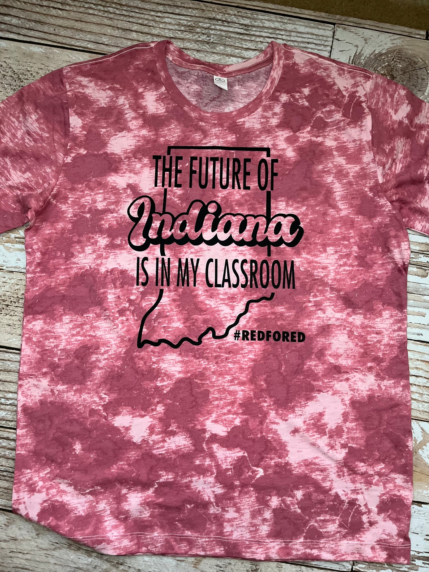 Unisex Tie-Die Tee - Red