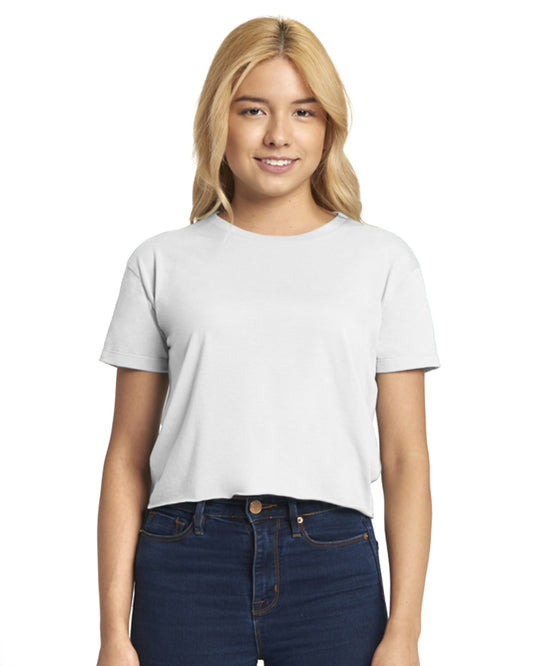 Cropped Tee - White