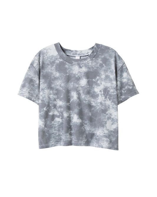 Ladies Tie-Die Cropped Tee