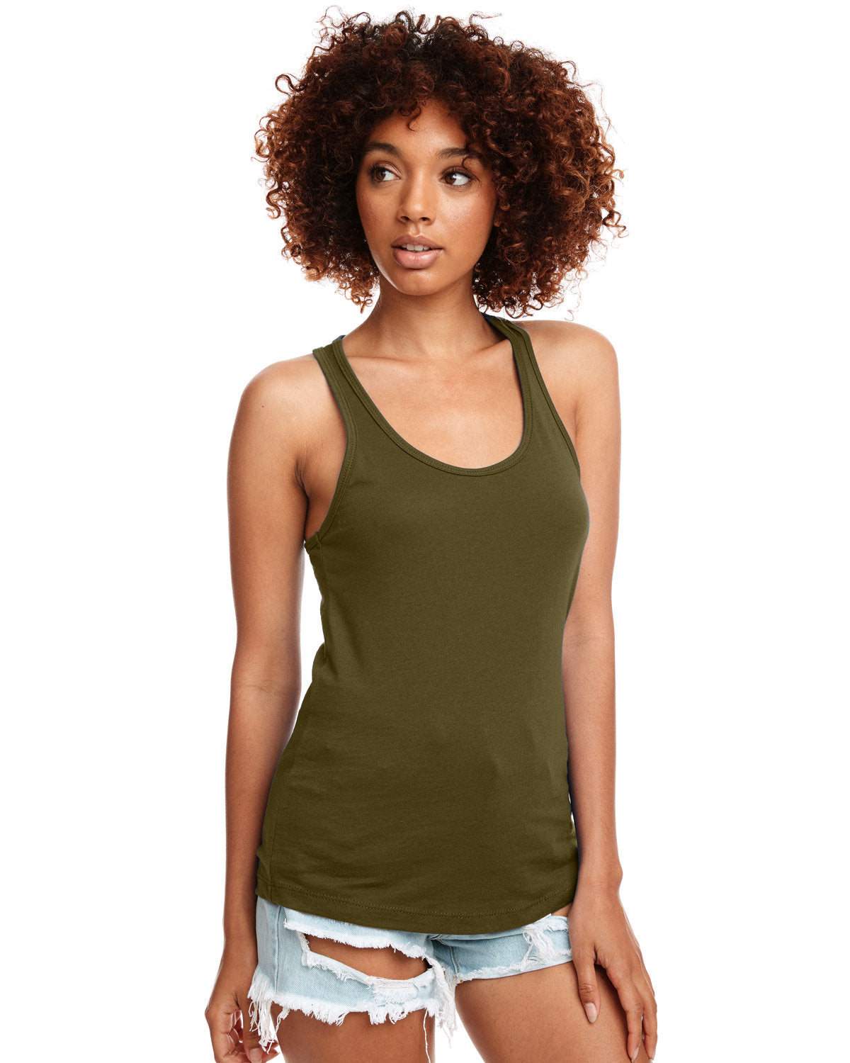 Ladies' Ideal Racerback - Military Green