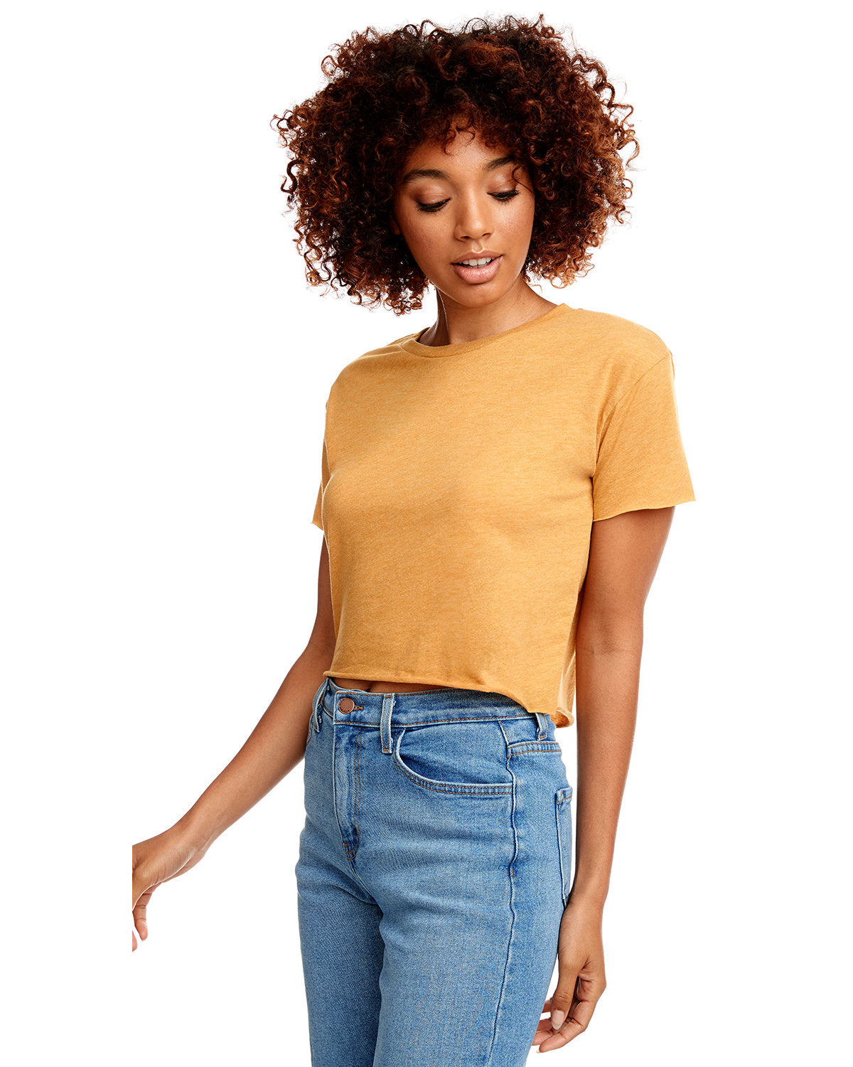 Cropped Tee - Gold